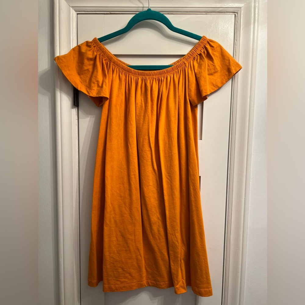 Orange across the shoulder Gameday dress